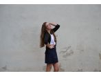 letní šaty a sako do školy